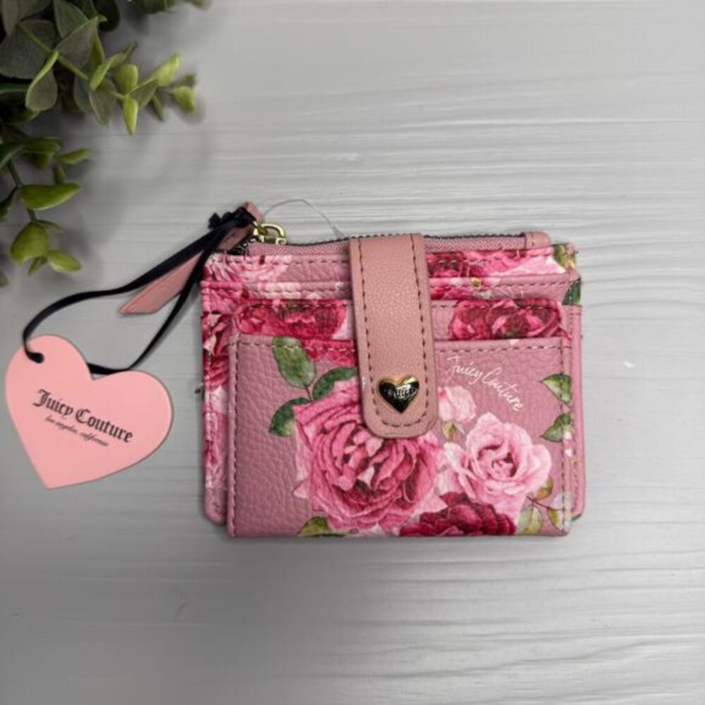 Juicy Couture wallet floral design card holder